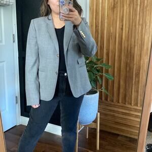 J crew Schoolboy Classic Wool gray Blazer. Size 8